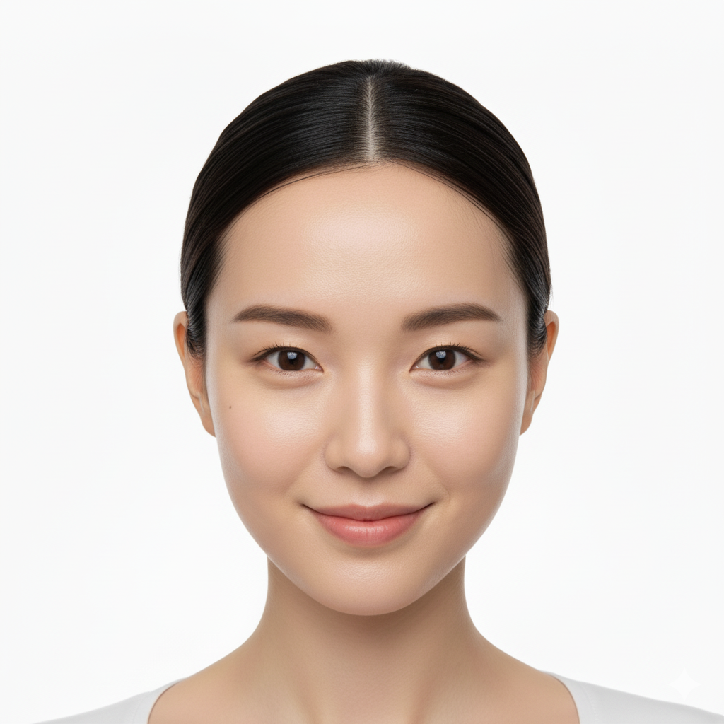 얼굴 정면 촬영 가이드